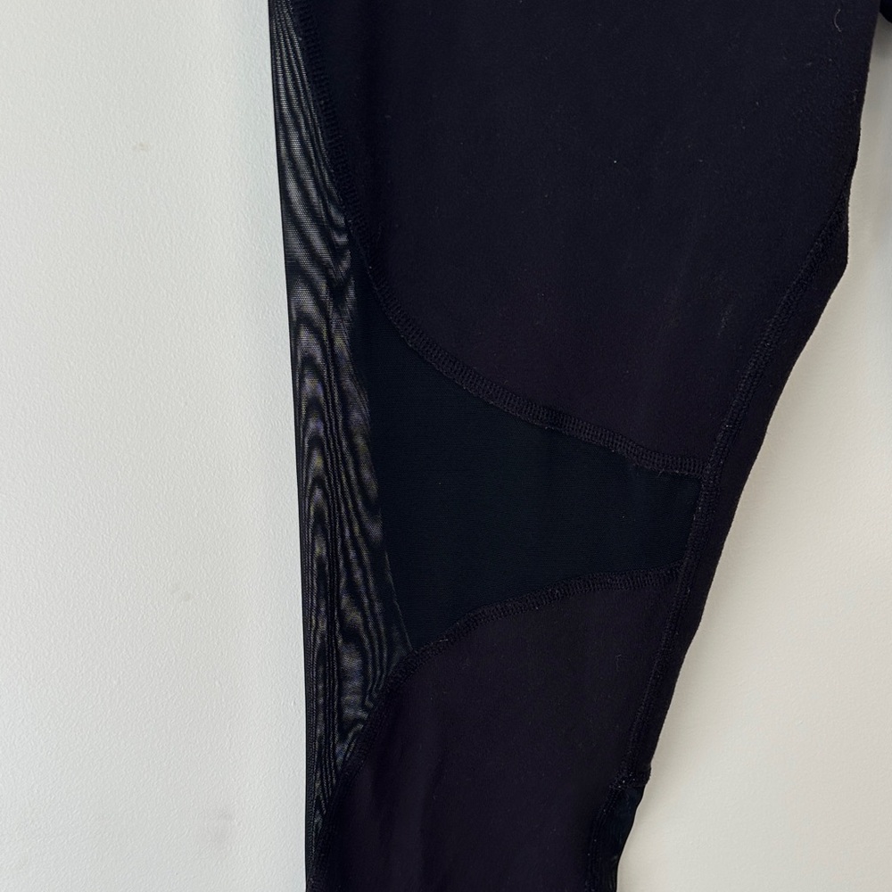 ALO Yoga Black Mesh Leggings - Picture 5 of 16
